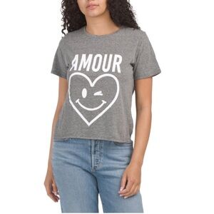 Cinq a Sept Amour Smiley Heart Tee Shirt.
